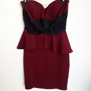 Burgundy Dress